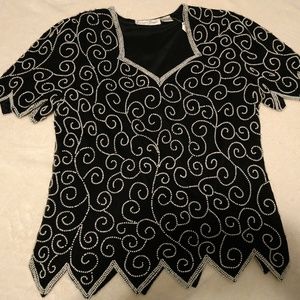 Laurence Kazar, Vintage beaded blouse
